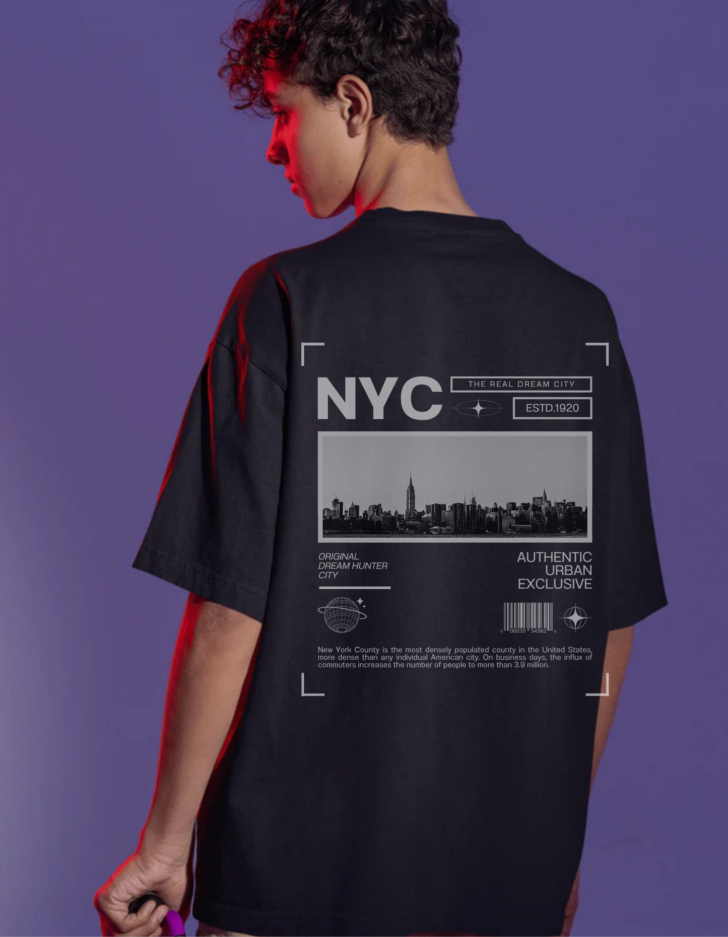 NYC Dreamscape Oversized Tee
