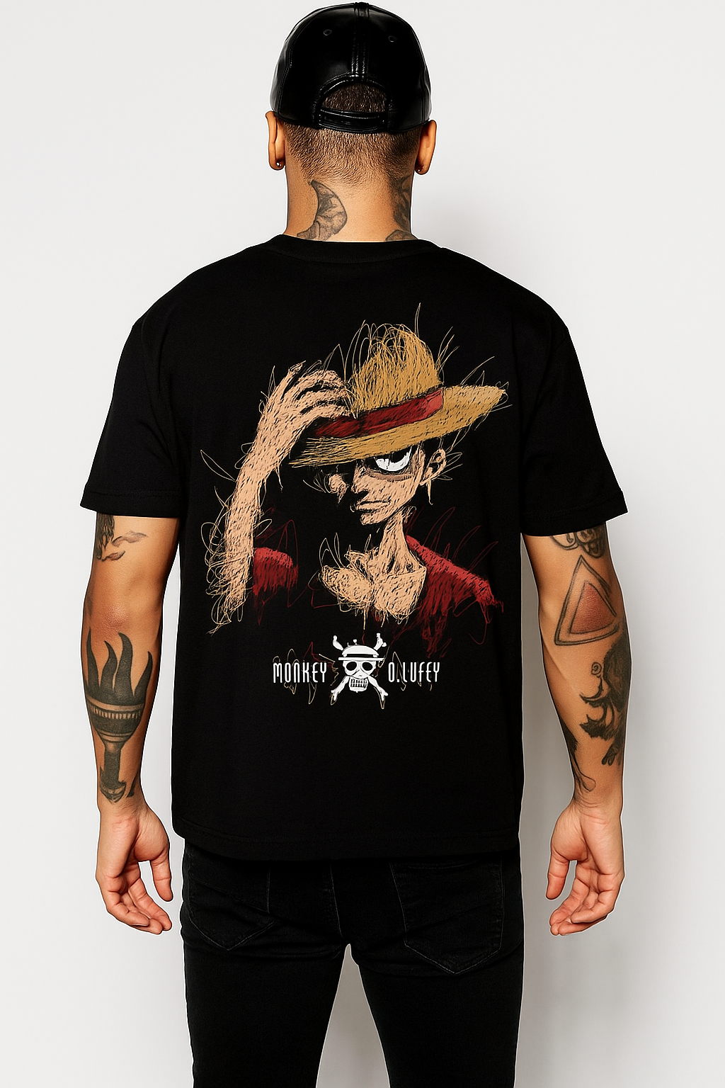 Custom Monkey D. Luffy Graphic Tee – Virat Collectives